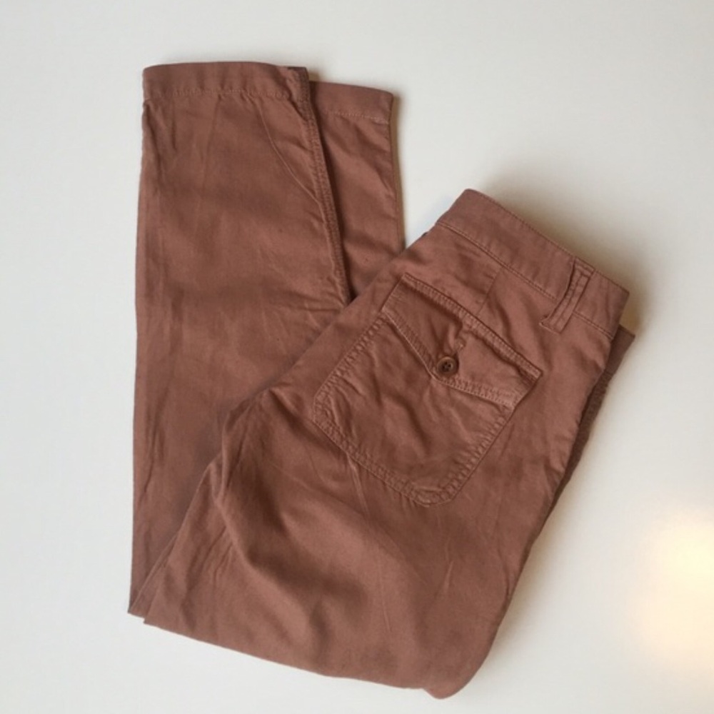 J. Crew Light Brown City Fit Pants linen cotton pants 00